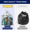 200 packs-Large 45-50 Gallon Heavy Duty Trash Can Bags|2 Mil |Clear Thickened/Plastic Bag-Kitchen&Yard,Building,Outdoor,Hotel, Property-Made in the USA (200) view 2