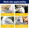 100 packs-Large 45-50 Gallon Heavy Duty Trash Can Bags|2 Mil |Clear Thickened/Plastic Bag-Kitchen&Yard,Building,Outdoor,Hotel, Property-Made in the USA (100) view 4