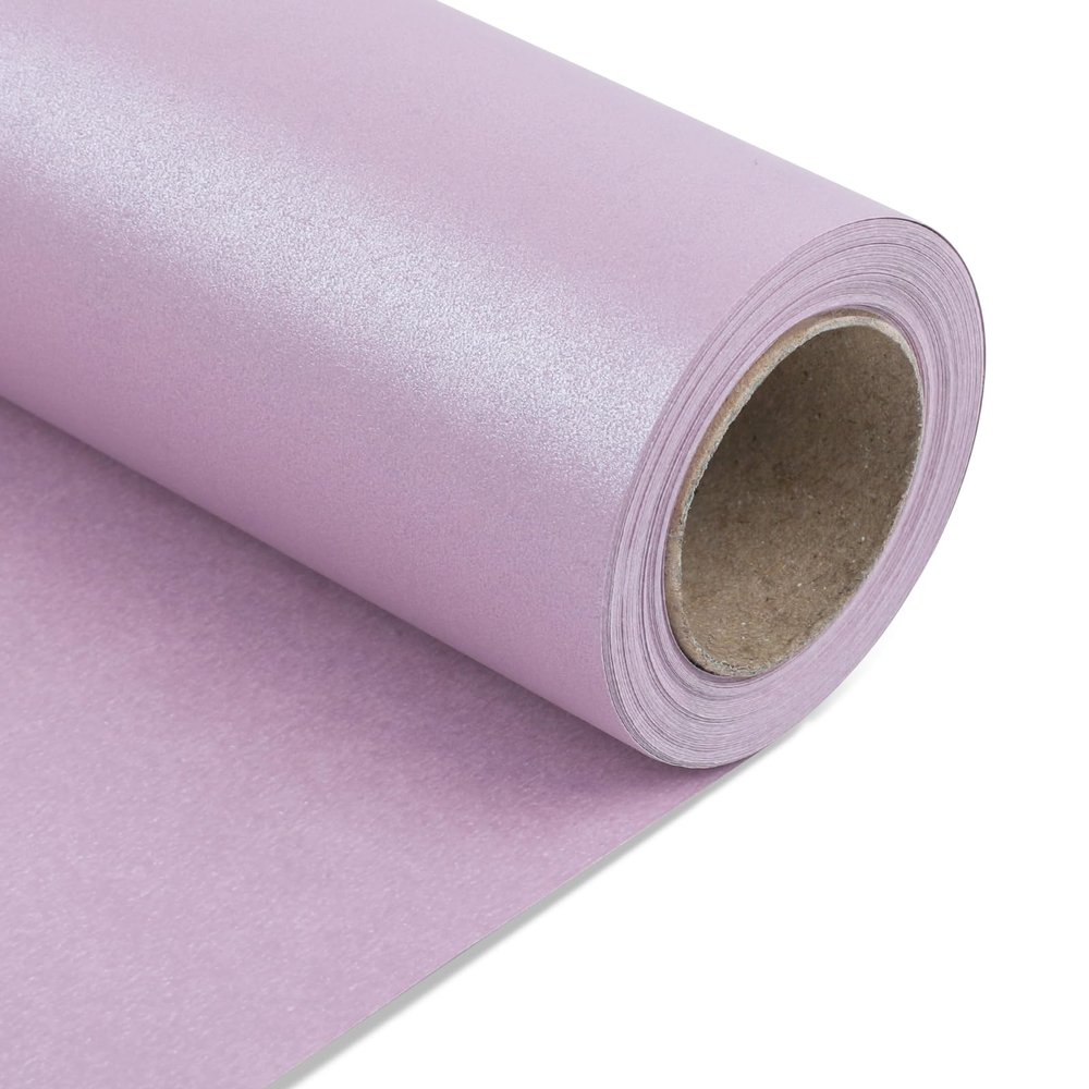 NESCCI Lavender Color Matte Wrapping Paper,Solid Color Pearly-Lustre Paper,Gift Wrapping Paper,Perfect for Wedding,Valentine's Day,Birthday, Christmas,Baby Shower,DIY Bouquet (17 Inches X 32.8 Feet)