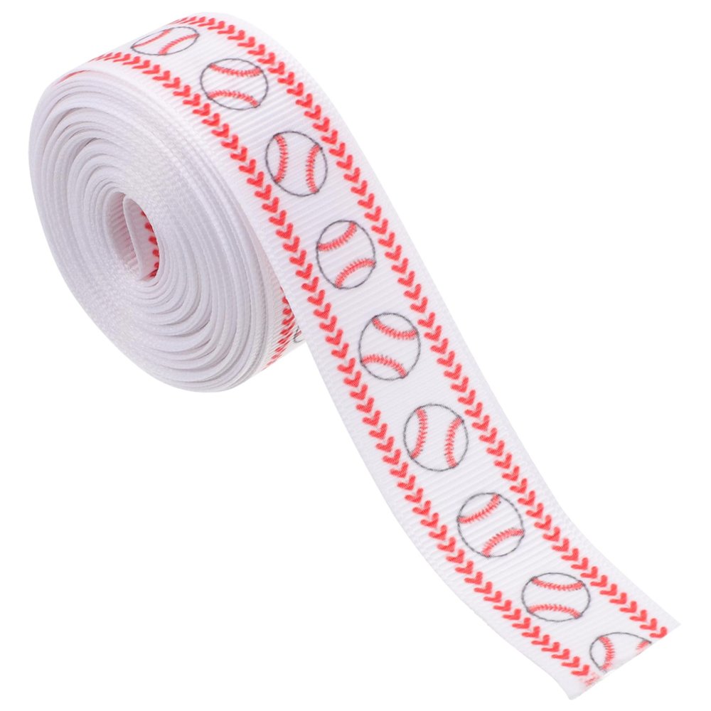 1 Roll Baseball Rib Tape Ribbon Decor Polyester The Fabric Wired
