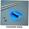 Baluue 1set Mini Broom and Dustpan Pool Table Cleaning Compact Brush Kit for Desktops Cars and Camping Bristles Lightweight and Cleaning view 3