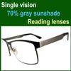Circleperson Men Photochromic Light-sensible Reading glasses Sun readers spring hinges 55-17 UV protection(gunmetal,+2.25) view 2
