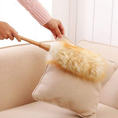 Household Duster,Dust Cleanings Tool Soft Lambs Wool Duster Dust Cleaner No Electrostatic Duster