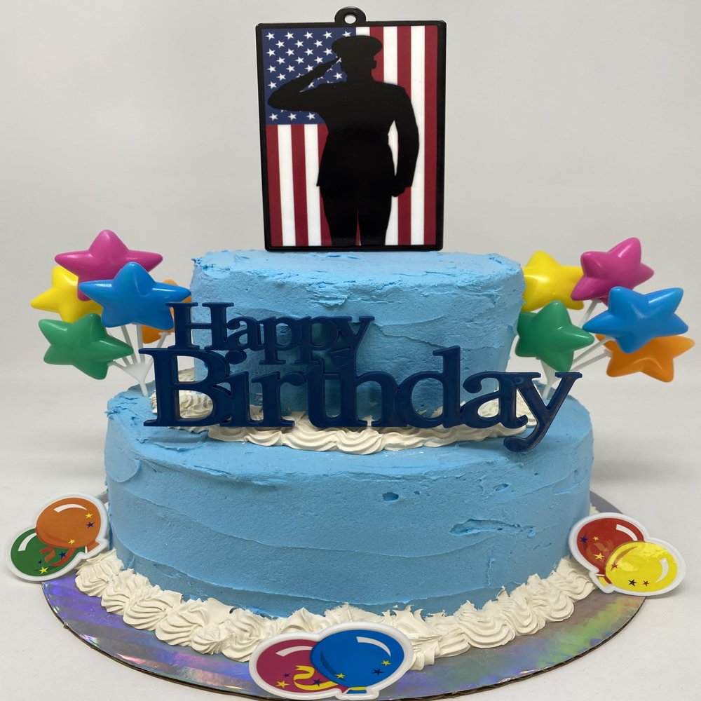 NineLife Basics Marines Armed Forces Cake Topper Set