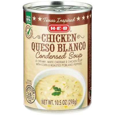 HEB HEB Select Ingredients Chicken Queso Blanco Condensed Soup 10.5 oz (298g) Pack of 4