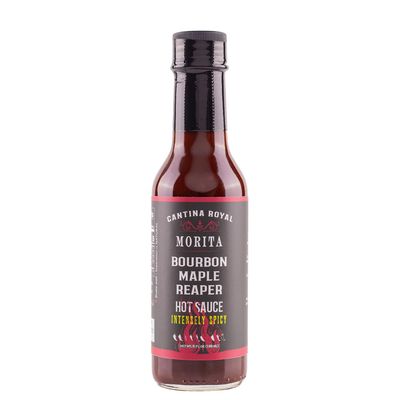 Heatonist Morita Bourbon Maple Reaper by Cantina Royal Subtle Heat With Flavors of Smokiness, Maple & Bourbon, Made With All Natural Ingredients, 5 fl oz Bottle (1-Pack)