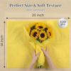 3 Otters 120 Sheets Yellow Tissue Paper, 14"x20" Gift Wrapping Paper for Gift Bags Bouquet Flowers Fall Autumn DIY Project Crafts view 4