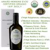 Fruity Medium Organic 500+ mg/kg Polyphenols Rich Italian Extra Virgin Olive Oil from Italy, 2025 Gold Award, High Antioxidants Peppery Finish, Sicily Certified Origins, Cold Pressed - 16.9 fl oz view 2