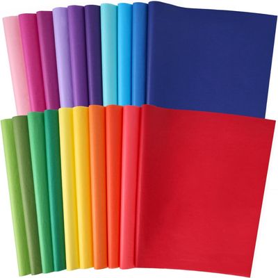 3 otters 120 Sheets Tissue Paper for Gift Bags, 20x14 Inch Gift Wrapping Paper for Christmas DIY Crafts Wedding Birthday Party Art Project 20 Assorted Colors