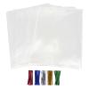 50Pcs Cellophane Bags, Cello Cellophane Treat Bags 8x10 Plastic Gift Bags for Packaging Cookies, Pretzel Rod, Sandwich, Candy, Chocolate, Clear Party Favor Bags with Ties view 1