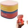 2PCS Pill Box 4 Times a Day Daily Pill Container Portable Pill Holder for Purse Compact Medicine Pill Organizer Vitamin Case Ideal for Travel (Blue+Pink) view 1