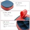 2PCS Pill Box 4 Times a Day Daily Pill Container Portable Pill Holder for Purse Compact Medicine Pill Organizer Vitamin Case Ideal for Travel (Blue+Pink) view 3
