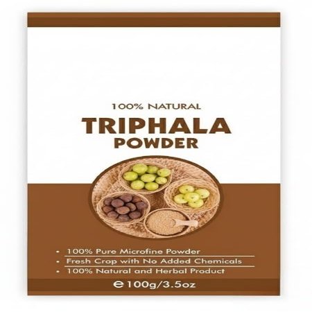100 Pure Triphala Powder for Skin, Organic Triphala Powder for Hair, Face, No Added Chemicals, 100 Grams