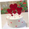 ifundom 7pc Heart Cupcake Toppers Double-sided Glitter Perfect for Wedding Birthday Baby Shower Decor view 4