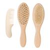 ifundom Wooden Comb Brush Wool Brush Scalp Massager Set Toiletries Baby Adult Use view 1