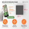 Trash Bags, Trash Bags, 30L, Durable, 100% Recycled and Recyclable Material, Leakproof, Easy Self-Closing Bags, Suitable for All Types of Waste, 55 x 60 cm Ophituria (30 Bags, 30L) view 2