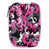 Abstract Camouflage Pill Box 7 Day Travel Pill Organizer for Child Adult Elder Pill Case with Zipper Pinks White Camo Portable Weekly Case Compact Size for Vitamin Supplement Holder view 1