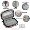 Winter Bird Pill Box 7 Day Travel Pill Organizer for Adult Elder Child Pill Case with Zipper Snow Portable Weekly Case Compact Size for Vitamin Supplement Holder view 3