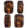 Pill Box 7 Day Travel Pill Organizer for Child Adult Elder Pill Case with Zipper Portable Weekly Case Compact Size for Vitamin Supplement Holder,Warm Home Christmas Cat view 4