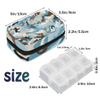 Camouflage Pill Box 7 Day Travel Pill Organizer for Child Adult Elder Pill Case with Zipper Portable Weekly Case Compact Size for Vitamin Supplement Holder view 2