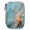 Starfishes Sea Pill Box 7 Day Travel Pill Organizer for Child Adult Elder Pill Case with Zipper Beach Portable Weekly Case Compact Size for Vitamin Supplement Holder view 1