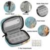 Starfishes Sea Pill Box 7 Day Travel Pill Organizer for Child Adult Elder Pill Case with Zipper Beach Portable Weekly Case Compact Size for Vitamin Supplement Holder view 3