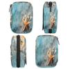 Starfishes Sea Pill Box 7 Day Travel Pill Organizer for Child Adult Elder Pill Case with Zipper Beach Portable Weekly Case Compact Size for Vitamin Supplement Holder view 4