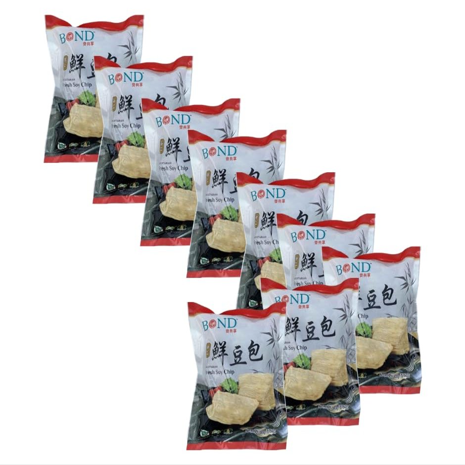 Bond Fresh Soy Chip, Beancurd Pouch, Soy Chips,17.6 oz x 9 bags, NON-GMO, Vegan (Pack of 9)