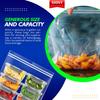 [12 COUNT] Double Zipper Jumbo Bags, 16x18, 2 Mil Thick, 2 MILL -3-Gallon - Heavy Duty Durable Storage Bags for Baby Items, School Supplies, Pants, Bedsheets, Pillowcases, Snacks, Meat Marinate view 4