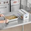 Pokanic Cling Classic Plastic Wrap 12 in x 2000 ft Food Stretch Film Roll Clear ZipSafe Blade Cutter Easy to Cut Dispenser PVC BPA-Free Microwave & Freezer Safe Seal Home Commercial Use (12" x 2000') view 2