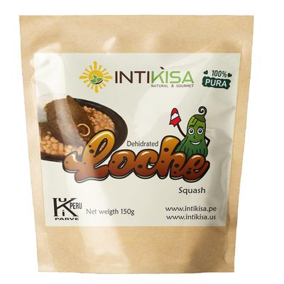 Intikisa | Dehydrated Squash | Vegan |100% Natural | Organic Superfood | Gastronomy | Gluten Free | Kosher Certified | 5.30 oz. (150g).