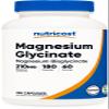 Nutricost Magnesium Glycinate Capsules (180 Capsules, 210 mg Per Serving) - Magnesium Glycinate Supplement for Gentle Absorption view 1