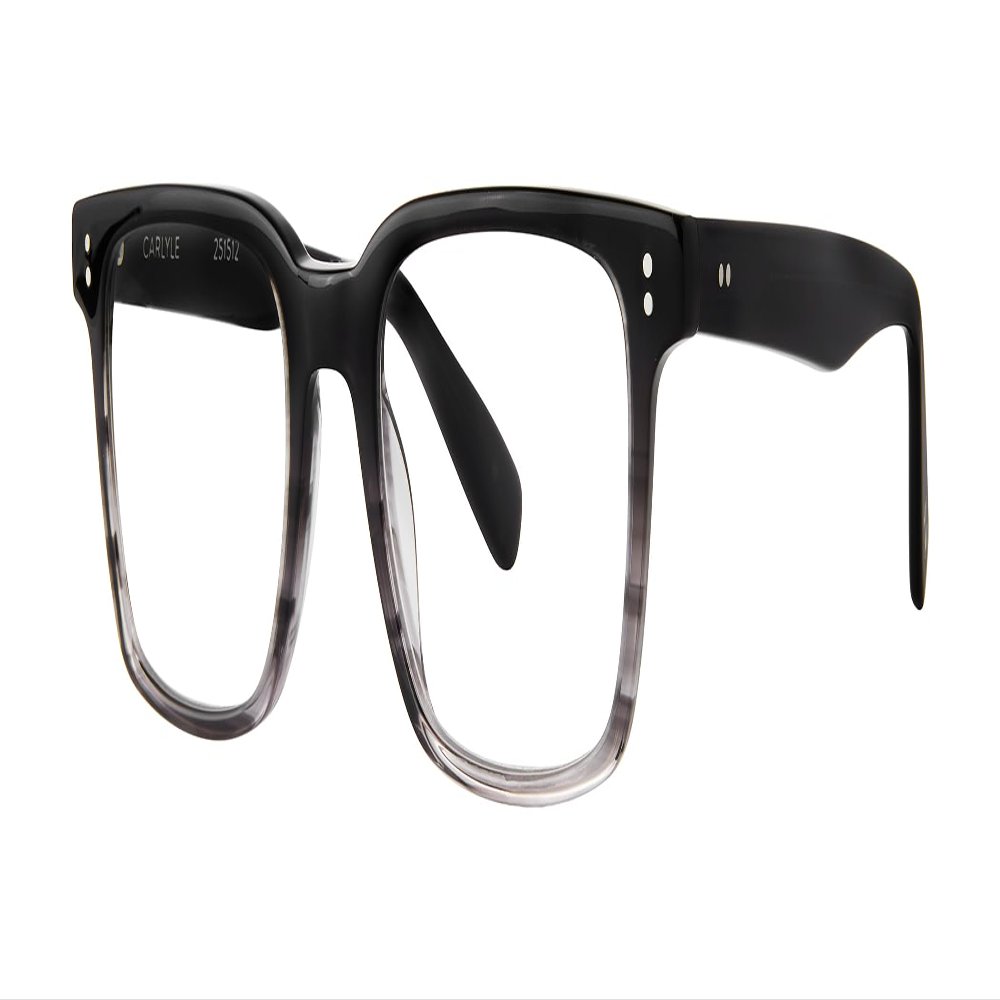 Scojo New York Carlyle Reading Glasses, Handmade Readers For Men And Women, Scratch Resistant, Grey Fade - 2.75 X