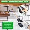 2 Pack Diatomaceous Earth Powder Duster, 8OZ Garden Powder Applicator Dispenser with Long Metal Tube, Bulb Duster Sprayer for Home Organic Gardening Agricultural Supply(Black) view 2