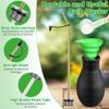 2 Pack Diatomaceous Earth Powder Duster, 8OZ Garden Powder Applicator Dispenser with Long Metal Tube, Bulb Duster Sprayer for Home Organic Gardening Agricultural Supply(Black) view 4