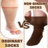 Bunnycool 4 Pairs Extra Wide Socks Swollen 30" Lymphedema Bariatric Socks Non Binding Loose Fit(Women 9-11,Classic Color) view 4