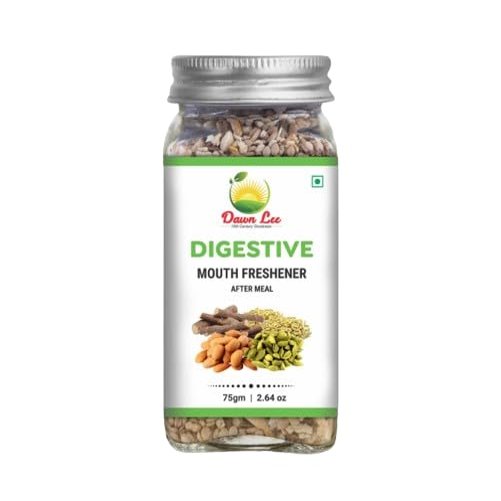 Dawn Lee Digestive Mouth Freshener- Indian Mukhwas- Saliva Booster- Sugar Free- Mukhwas- Kids Friendly- Healthy After Meal- Mix Seeds Mukhwas- 75 Gram