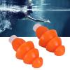 Swimming Earplugs, Ear Plugs for Sleeping Reusable Ear Plugs Waterproof Silicone Earplugs Noise Reduction for Swimming, Snorkeling, Showering, Surfing and Bathing(Orange) view 4