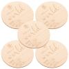 Vaguelly 5pcs Wooden Birth Announcement Sign for Newborns Safe Smooth Surface Name Plaque for Hospital Nursery Shower for Recording Arrival Details view 1