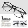 logclub 2 Pack Blue Light Glasses For Woman/Men Blue Light Blocking Glasses, Retro Round Anti Eyestrain Computer Glasses view 3