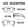 logclub 2 Pack Blue Light Glasses For Woman/Men Blue Light Blocking Glasses, Retro Round Anti Eyestrain Computer Glasses view 4