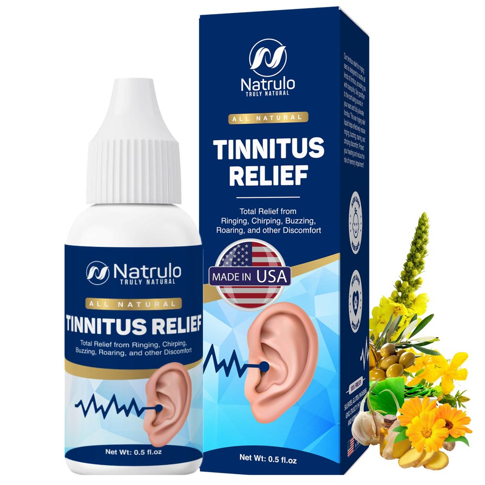 Tinnitus Relief for Ringing Ears  Natural Ear Ringing Drops for Tinnitus Treatment  Sooth Discomfort, Reduce Ear Noise  Ear Cleaner Ear Wax Removal Drops Improve Hearing & Ear Health, Made in USA