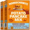 Manischewitz Low Sodium Potato Pancake Mix, 6oz (2 Pack) Gluten Free, No MSG, Traditional Style Potato Latke Mix view 1