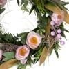 Northlight Artificial Mixed Floral and Greenery Spring Wreath, 13", Purple view 3