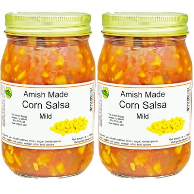 Arndts Fudgery Amish Made Salsa 2-16 oz. Jars (Mild Corn)