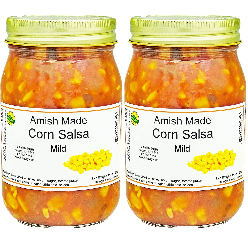 Arndts Fudgery Amish Made Salsa 2-16 oz. Jars (Mild Corn)