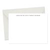 Personalized Minimal Stationery Set with Two Names, 5.5x4.25" (A2) Stationary Flat Note Cards - Choose Your Ink Color and Envelope Color view 1