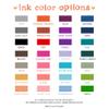 Personalized Minimal Stationery Set with Two Names, 5.5x4.25" (A2) Stationary Flat Note Cards - Choose Your Ink Color and Envelope Color view 3