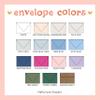 Personalized Minimal Stationery Set with Two Names, 5.5x4.25" (A2) Stationary Flat Note Cards - Choose Your Ink Color and Envelope Color view 4