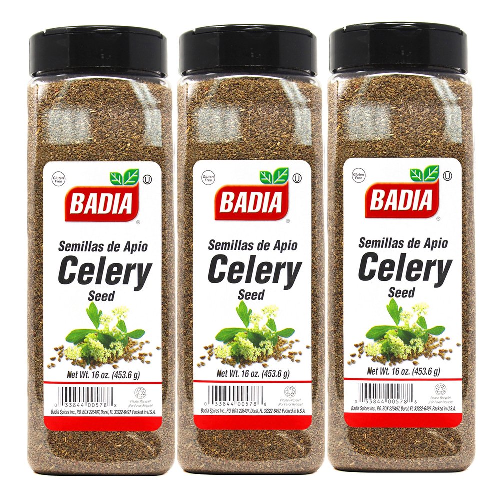 Badia Whole Celery Seed, 16 oz - Palatize Pack of 3
